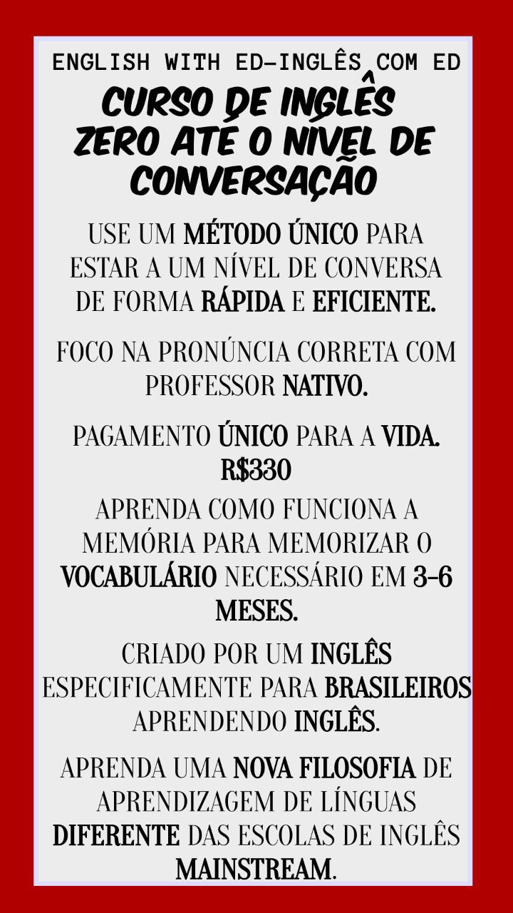 Curso De Conversação Em Inglês - Online Com Prof. Nativo